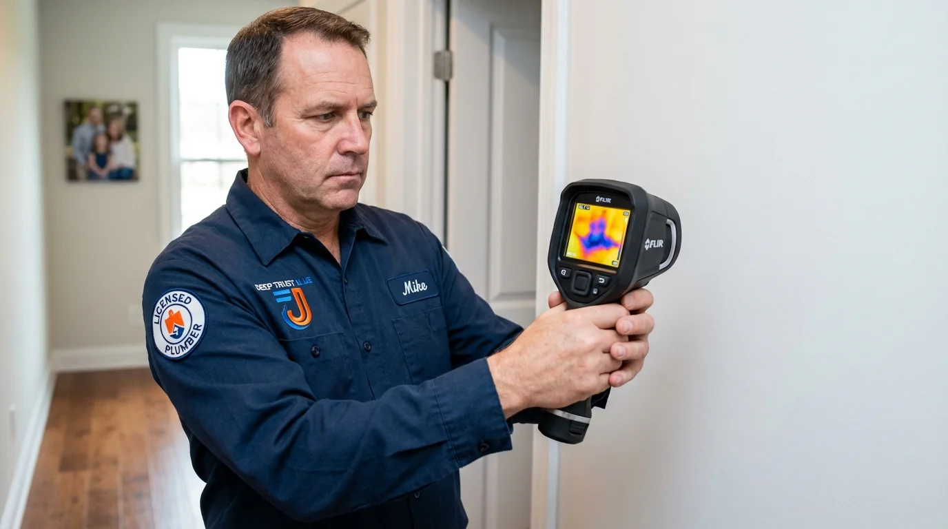 Thermal imaging leak detection by Johns Plumbing LLC in Westmorland